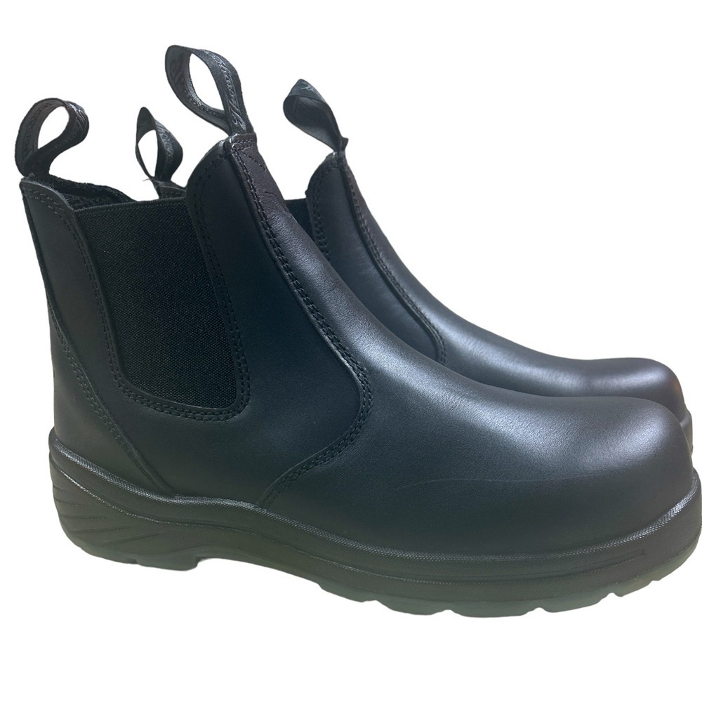 Thorogood Safety Toe Quick Release Pull-On Translucent Bottom Leather Boots Sz 9